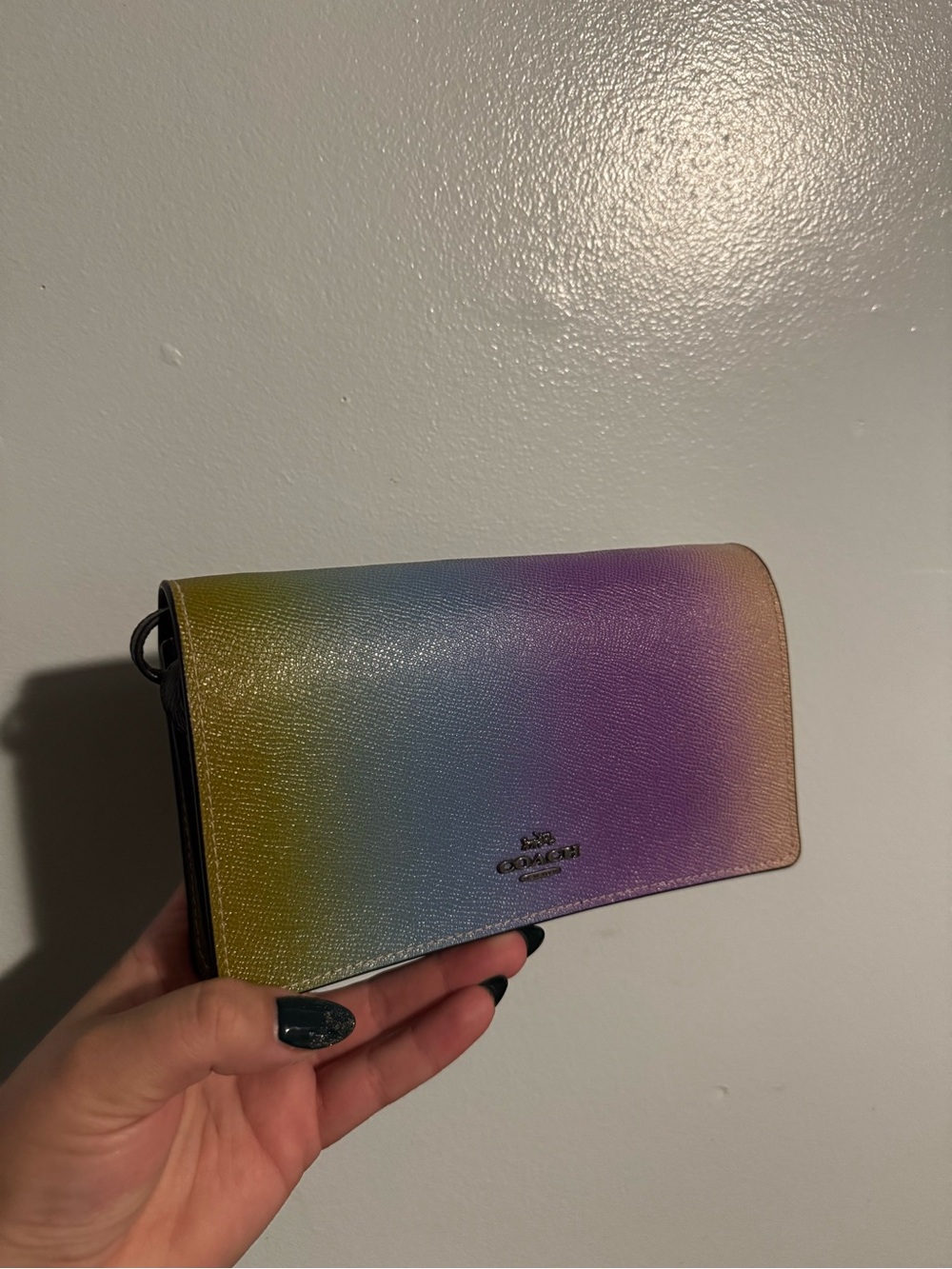 Coach Gradient Leather Purse with Removable Crossbody Strap